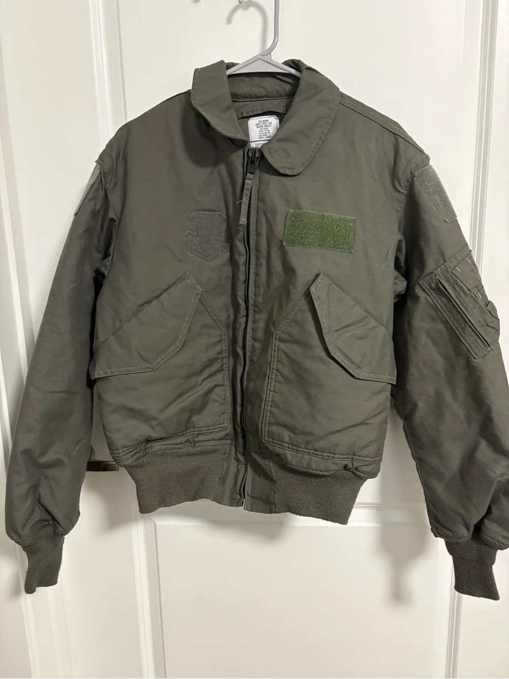 Olive Green Military Bomber Jacket